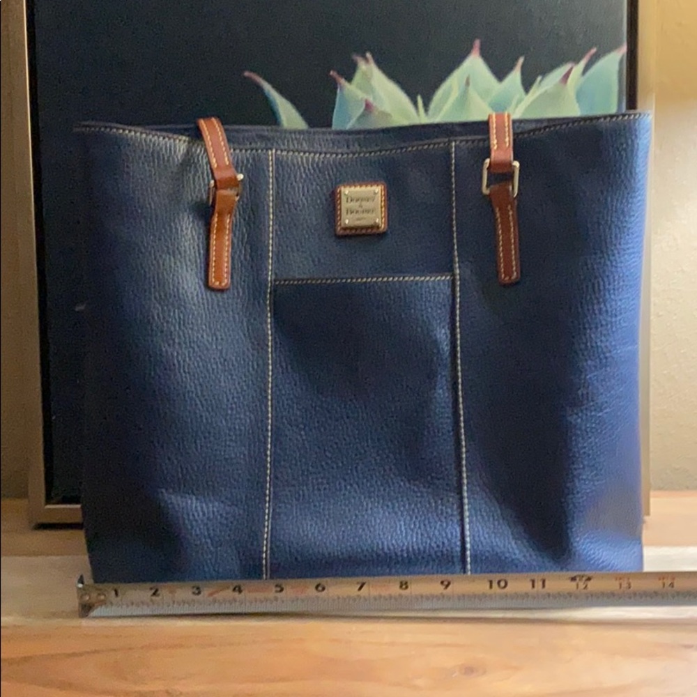 Dooney & Bourke navy leather tote